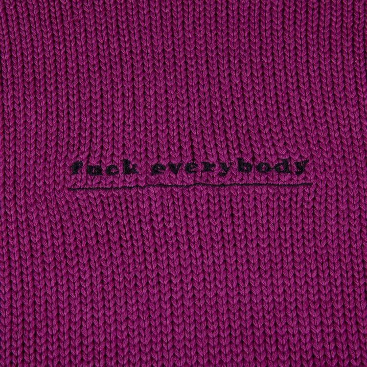 Supreme Fuck Everybody Sweater Magenta
