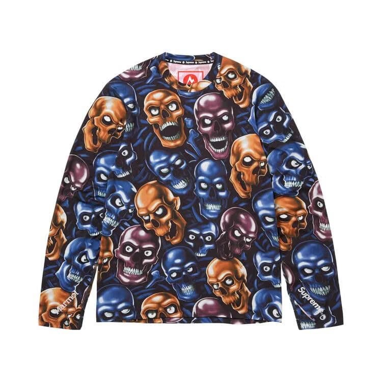 Supreme x Marmot Base Layer Long-Sleeve Top Skull Pile