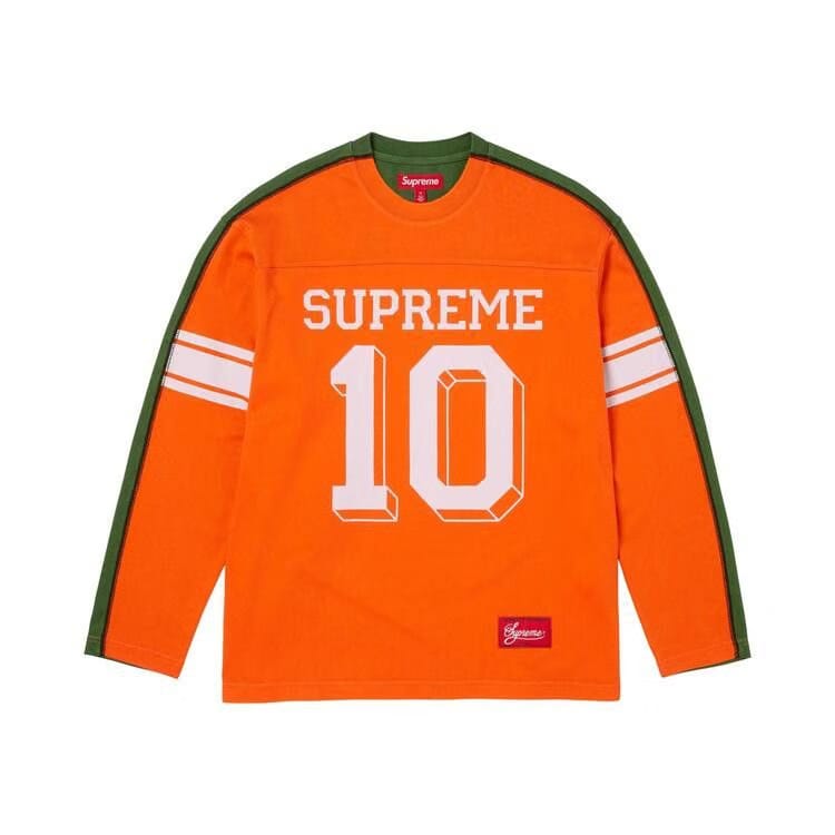Supreme Split Long-Sleeve Top Orange