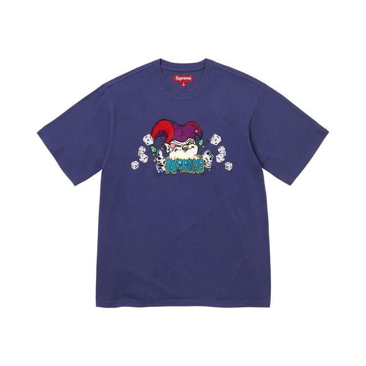 Supreme Aoi Jester Shorts-Sleeve Top Washed Navy