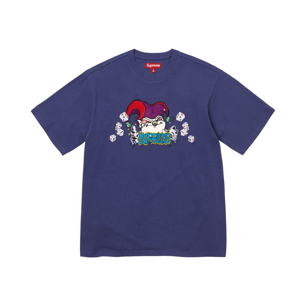 Supreme Aoi Jester Shorts-Sleeve Top Washed Navy