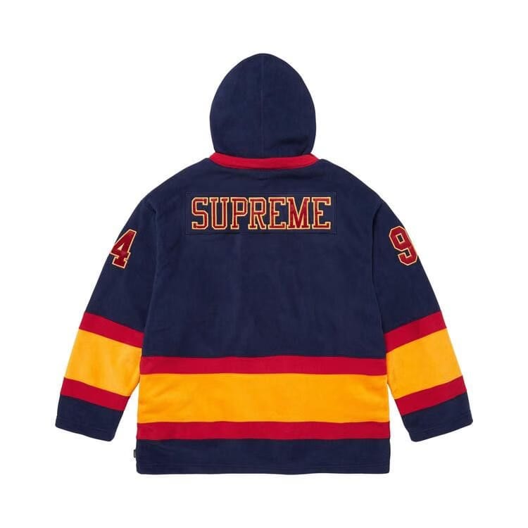 Supreme Polartec Hooded Hockey Jersey Navy