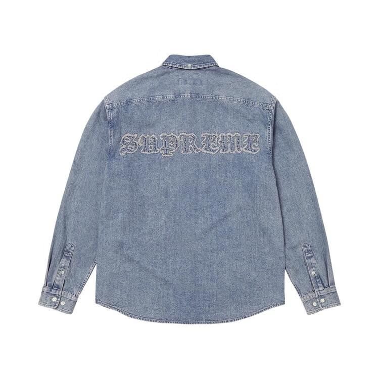 Supreme Appliqué Denim Shirt Indigo