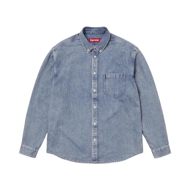 Supreme Appliqué Denim Shirt Indigo