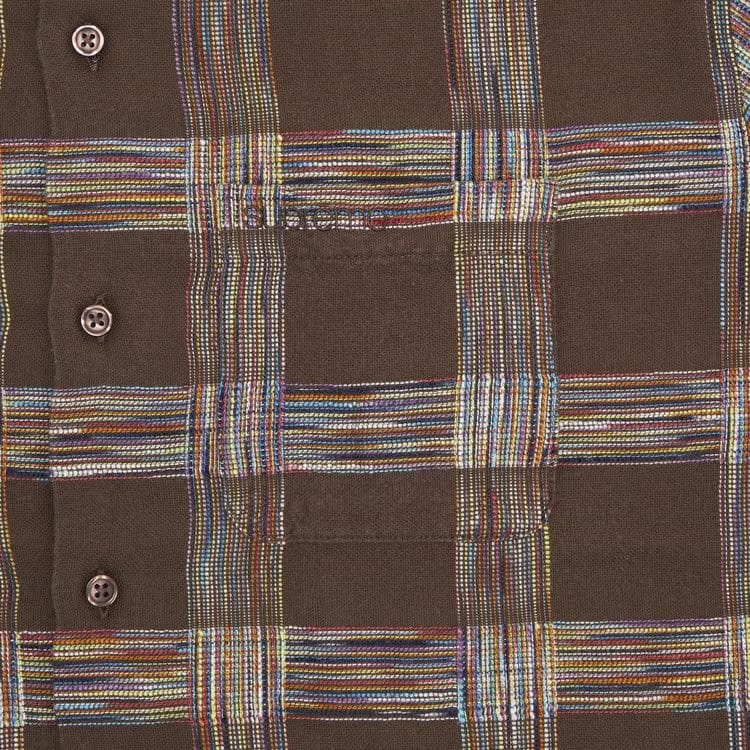 Supreme Woven Plaid Shirt Light Brown