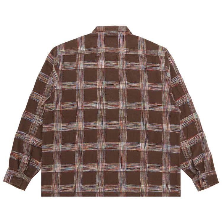 Supreme Woven Plaid Shirt Light Brown
