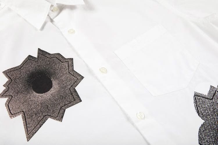 Supreme x Nate Lowman Shorts-Sleeve Shirt White