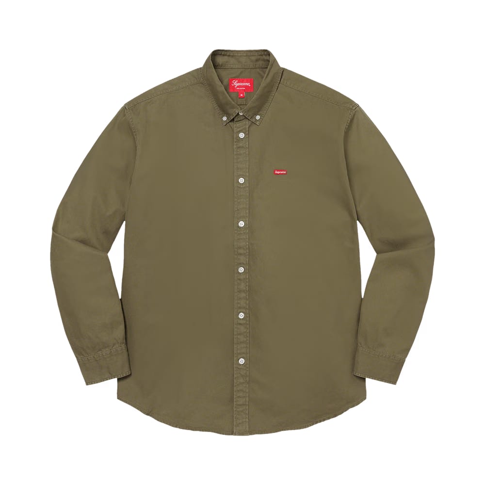 Supreme Small Box Twill Shirt Olive