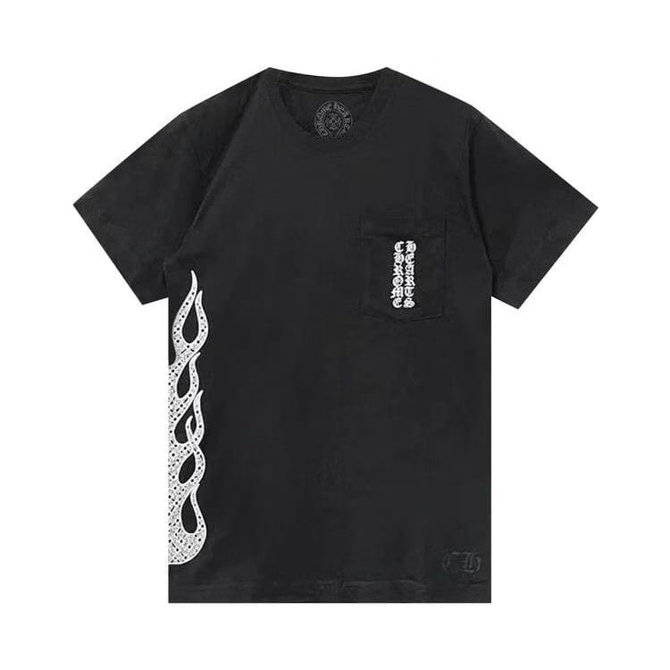 Chrome Hearts Side Flame T-Shirt Black