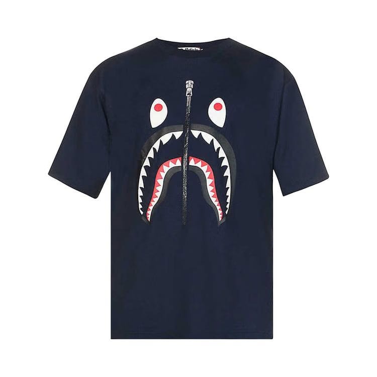 BAPE Shark Relaxed Fit T-Shirt Navy