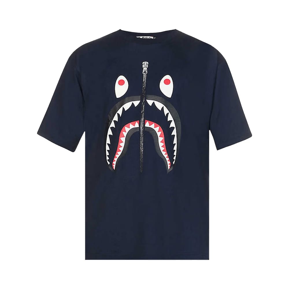 BAPE Shark Relaxed Fit T-Shirt Navy