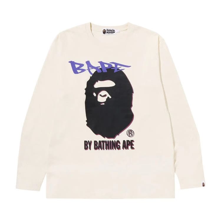 BAPE Double Print Long-Sleeve T-Shirt Ivory