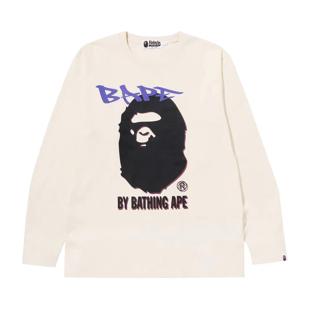 BAPE Double Print Long-Sleeve T-Shirt Ivory