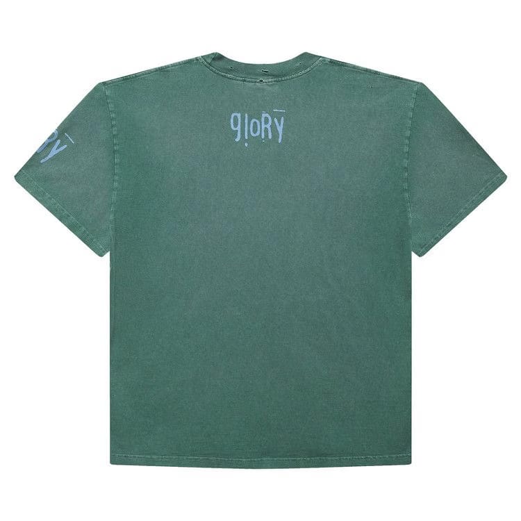 Hellstar Crochet Jesus T-Shirt Green