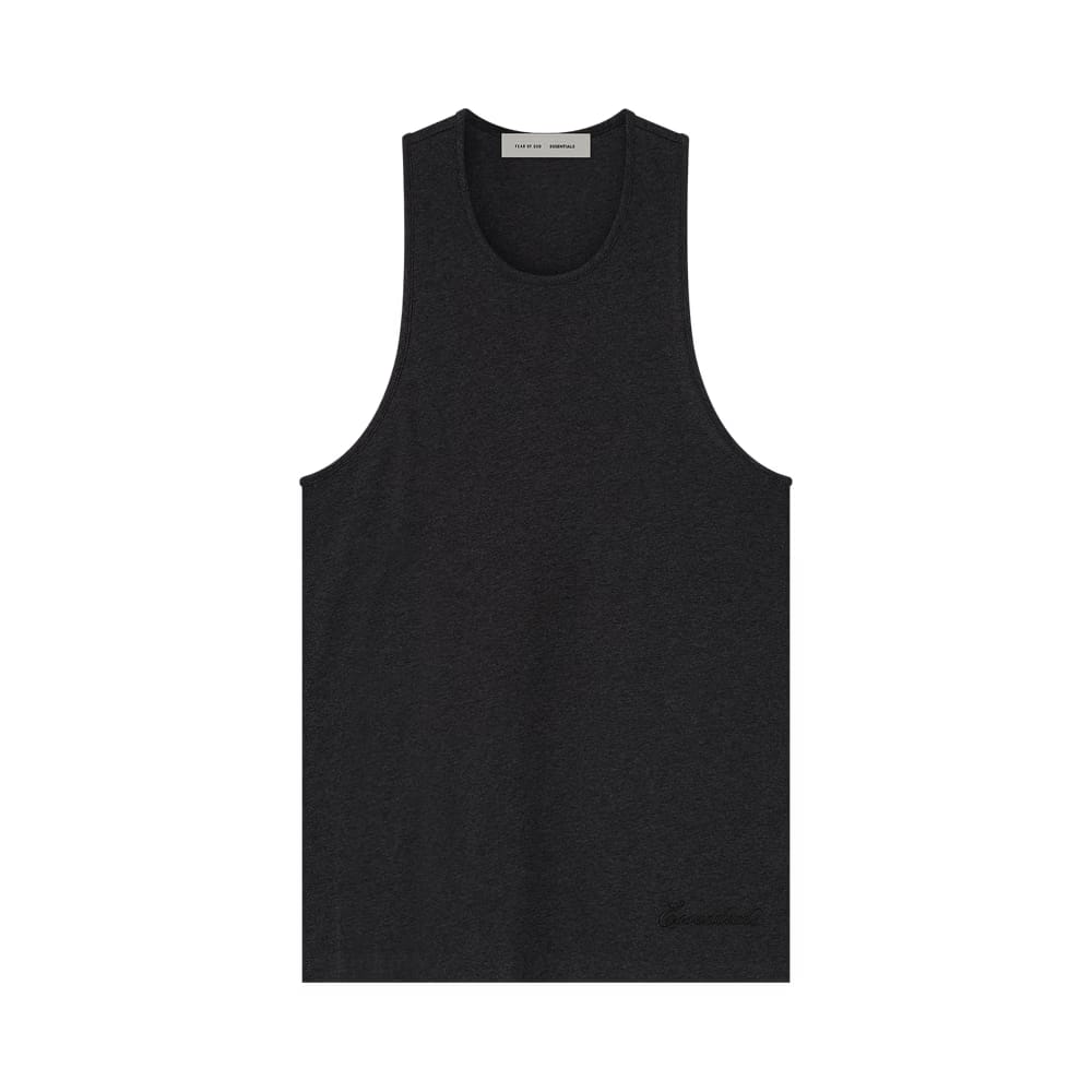 Fear of God Essentials Embroidered Essential Tank Vintage Black