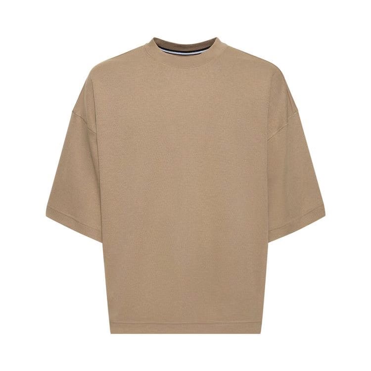 Nike Sportswear Tech Fleece Reimagined Oversized Shorts-Sleeve Sweatshirt Light Iron Ore