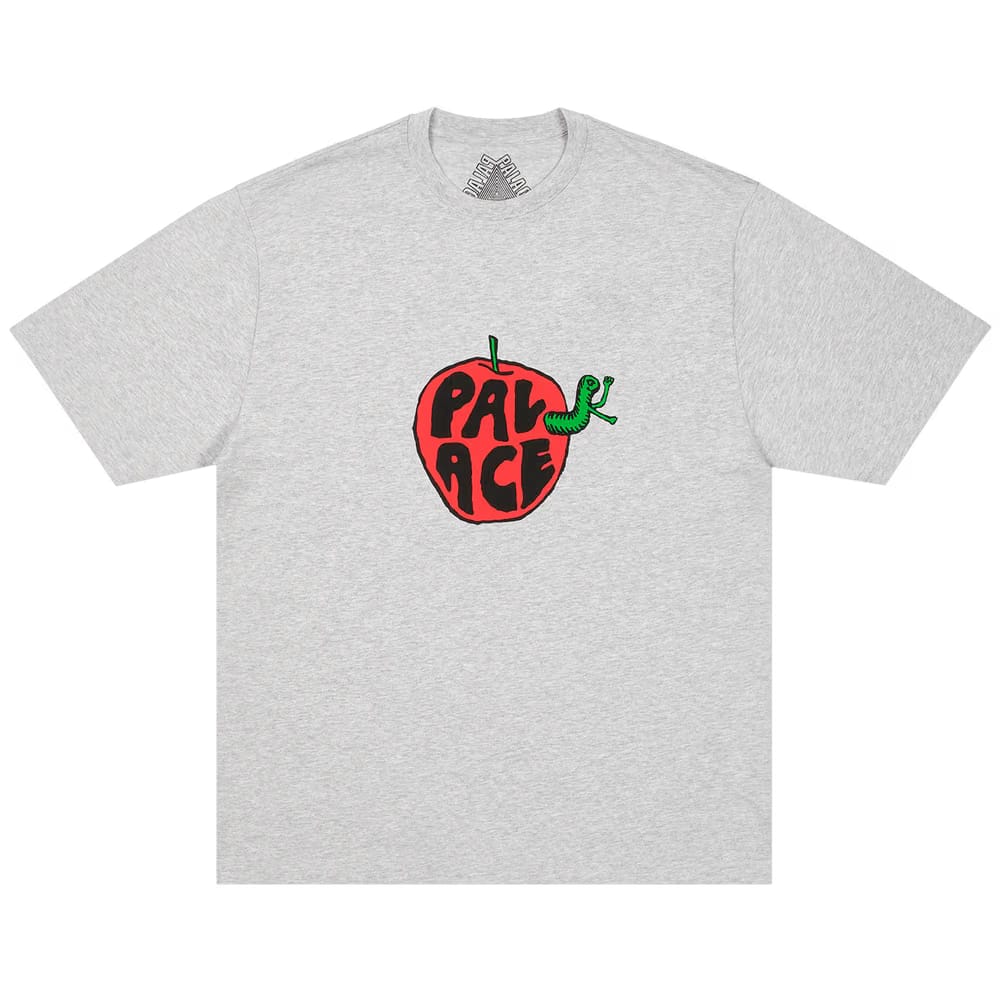 Palace Bad Apple T-Shirt Grey Marl