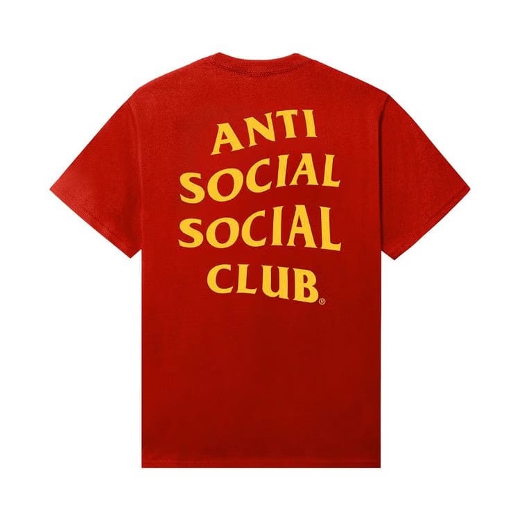 Anti Social Social Club Clasic Mind Games T-Shirt Fiery Red