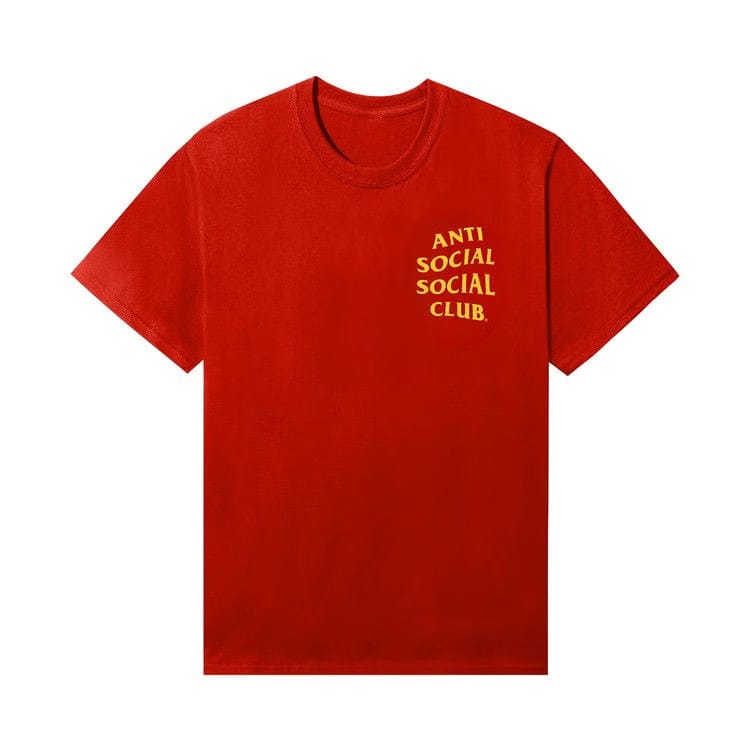 Anti Social Social Club Clasic Mind Games T-Shirt Fiery Red