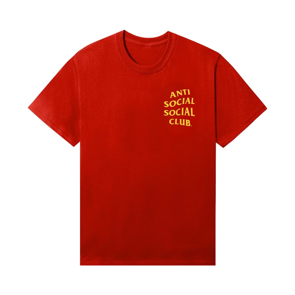 Anti Social Social Club Clasic Mind Games T-Shirt Fiery Red