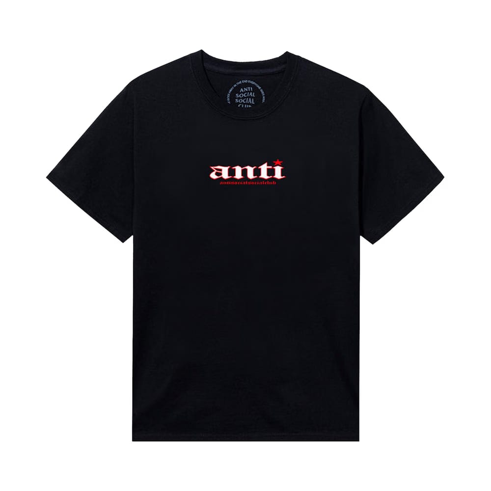 Anti Social Social Club You Don't Know Me T-Shirt Black