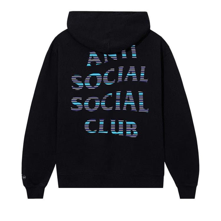 Anti Social Social Club x Fragment Design Logo Hoodie Black/Blue