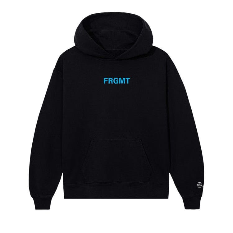 Anti Social Social Club x Fragment Design Logo Hoodie Black/Blue