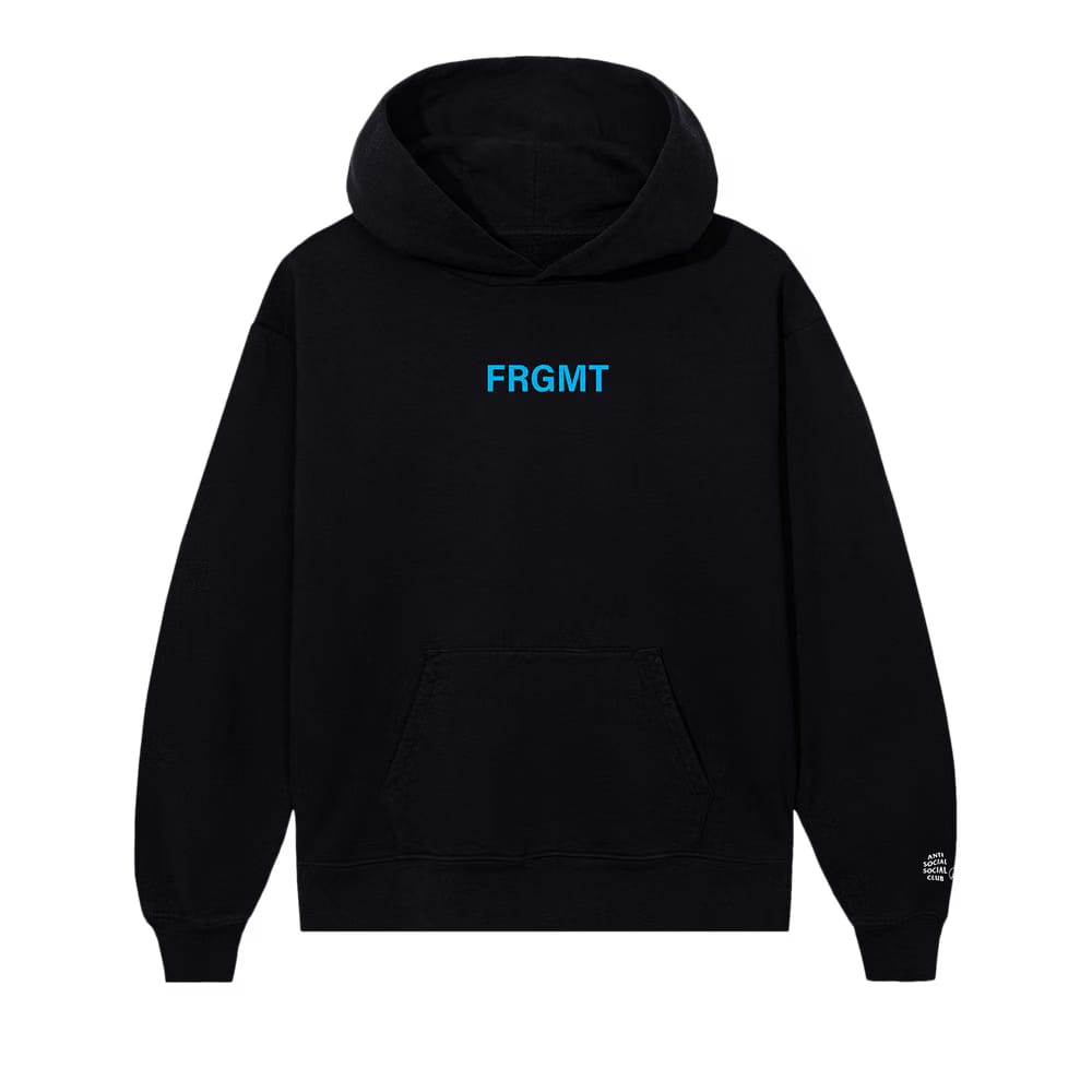 Anti Social Social Club x Fragment Design Logo Hoodie Black/Blue