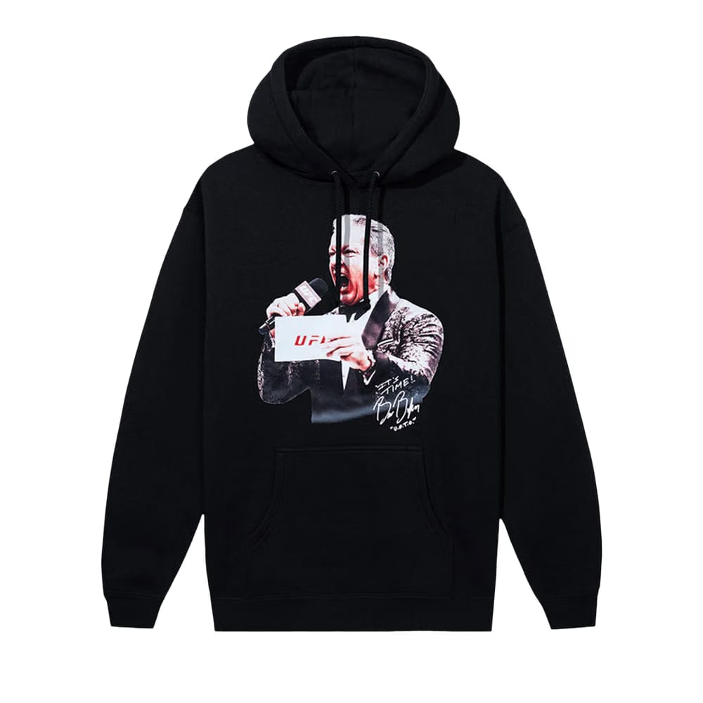 Anti Social Social Club x UFC Bruce Buffer Hoodie Black