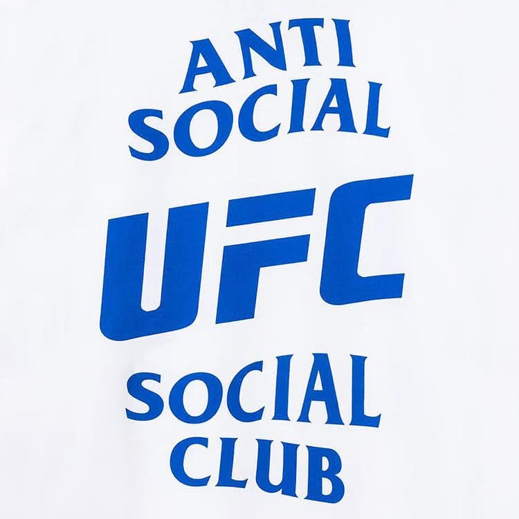 Anti Social Social Club x UFC Self-Titled Hoodie White