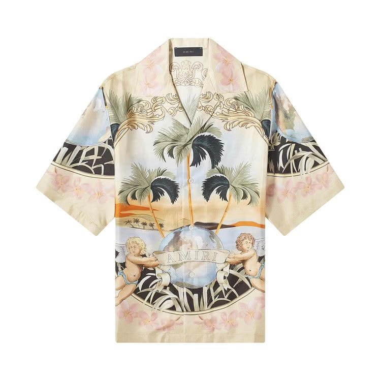 Amiri Cherub Silk Shirt Multicolor