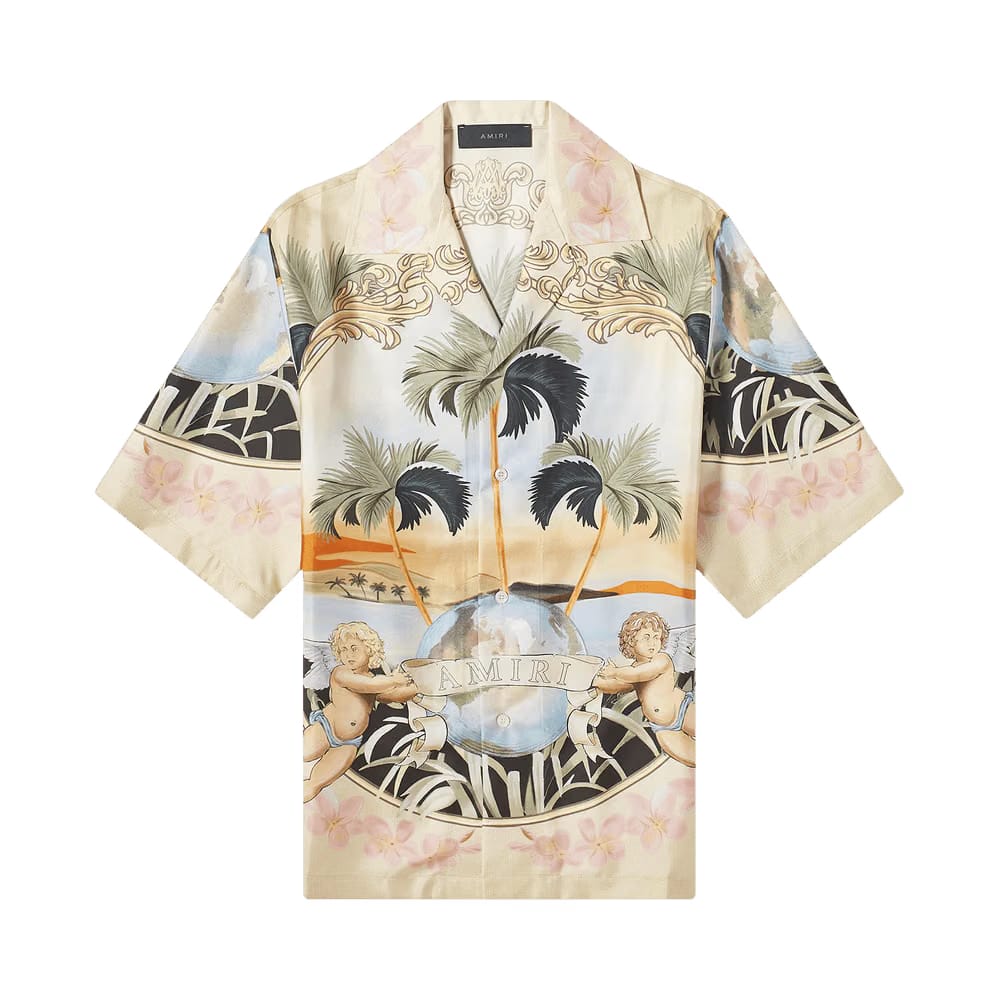 Amiri Cherub Silk Shirt Multicolor