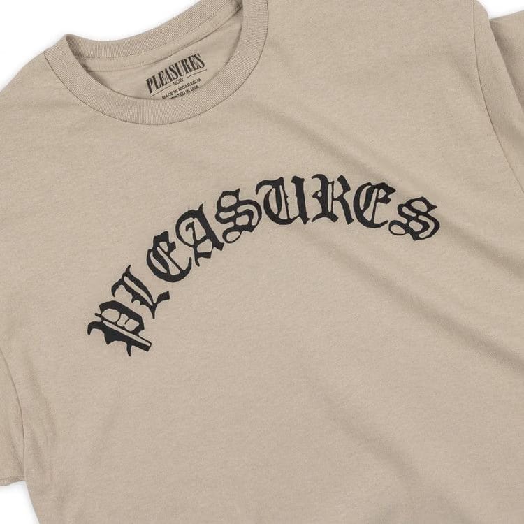 Pleasures Old E Logo T-Shirt Sand