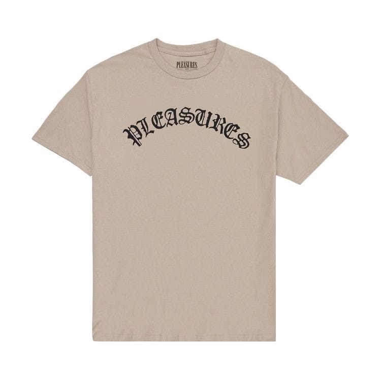 Pleasures Old E Logo T-Shirt Sand