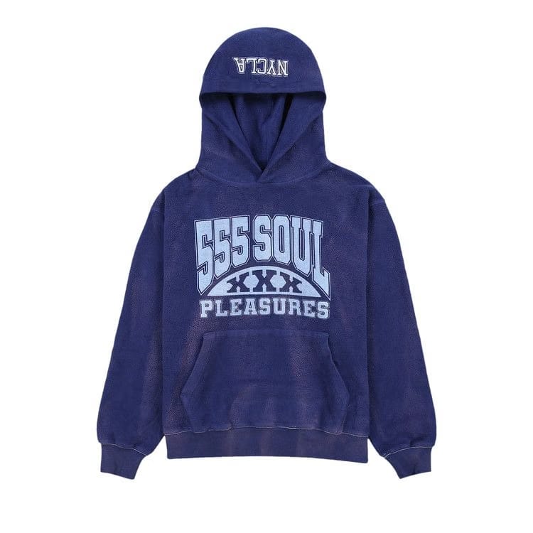 Pleasures 53X Inside Out Hoodie Navy
