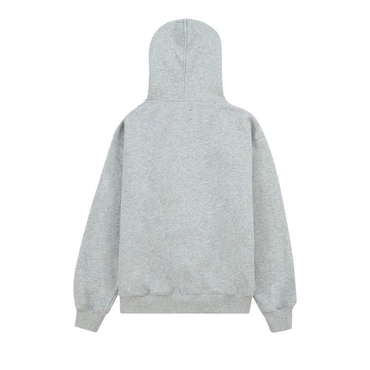 Pleasures x Triple 5 Soul 555 Applique Zip Up Hoodie Heather Grey