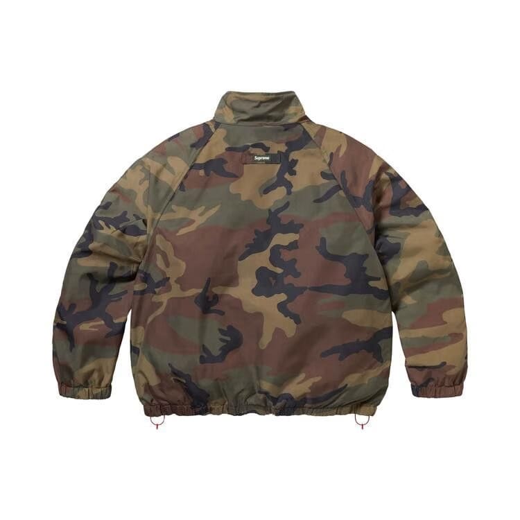 Supreme Polartec Reversible Track Jacket Woodland Camo