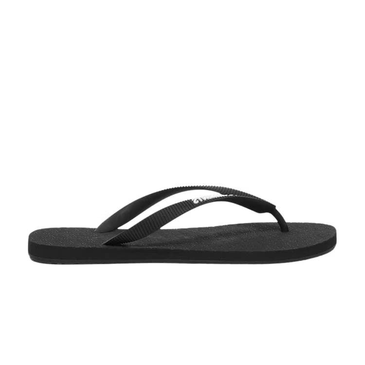 Vetements All-Over Logo Printed Flip Flops Black