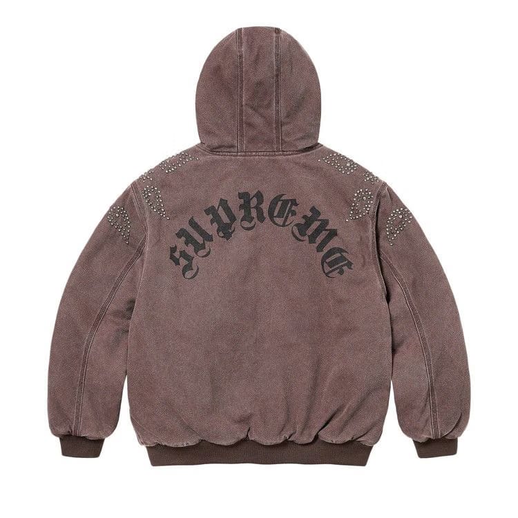 Supreme Paisley Studded Work Jacket Brown