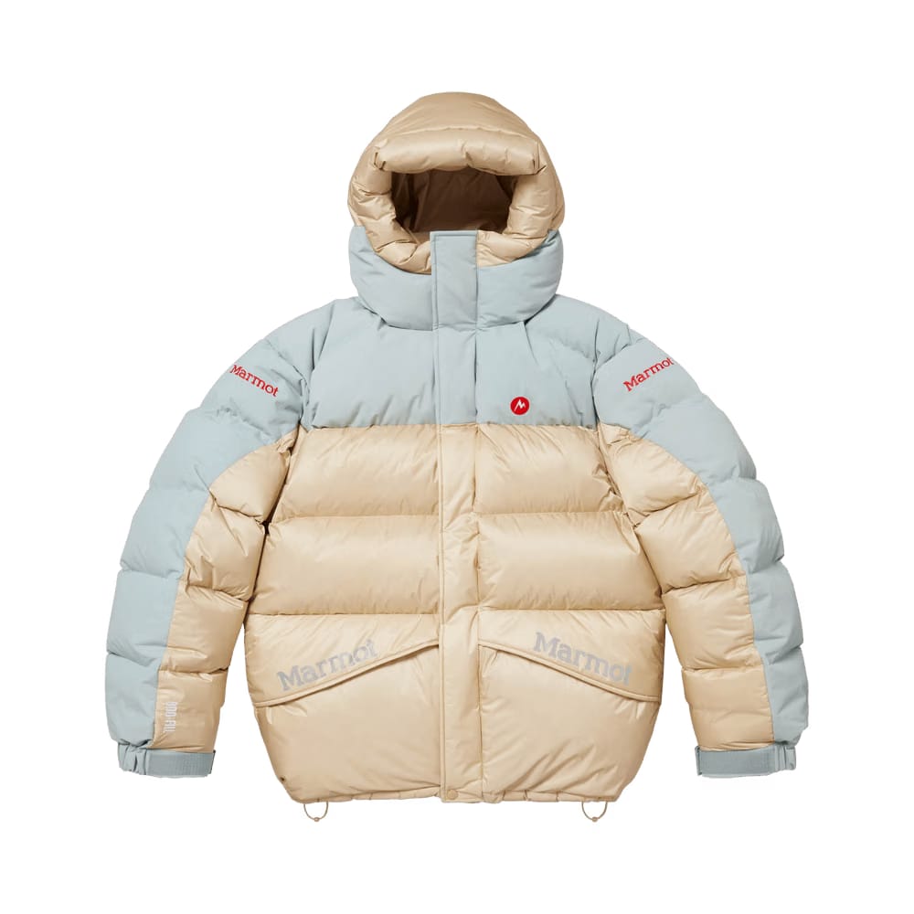 Supreme x Marmot 800-Fill Down Parka Tan