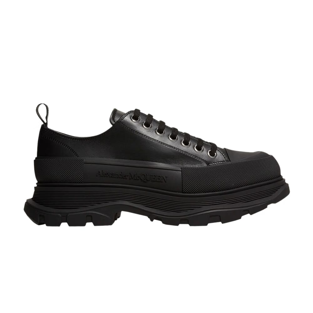 Alexander McQueen Wmns Tread Slick Lace Up 'Black'