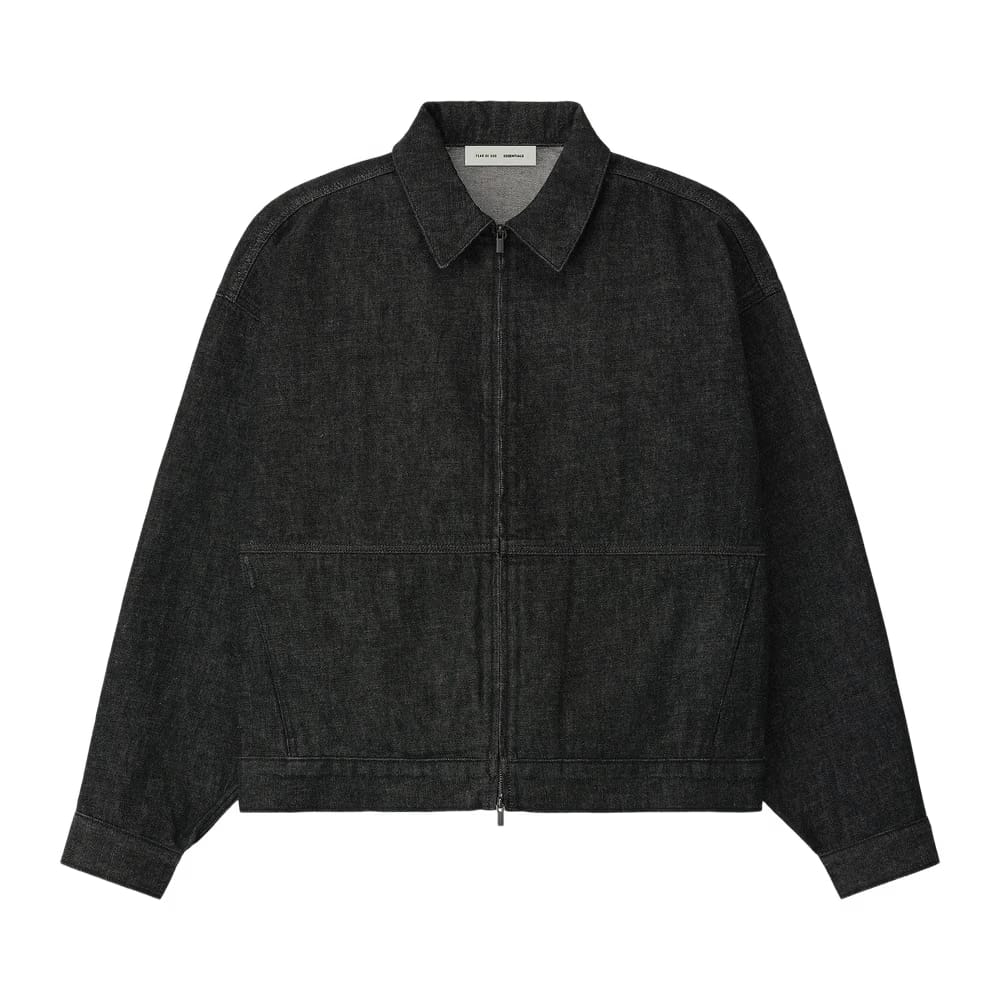 Fear of God Essentials Denim Work Jacket Vintage Black