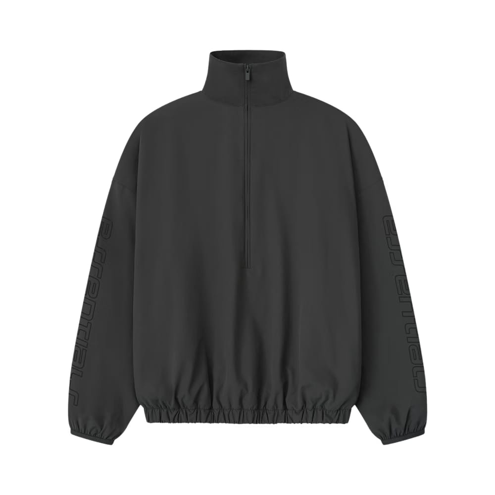 Fear of God Essentials Nylon Half Zip Track Jacket Iron Grey