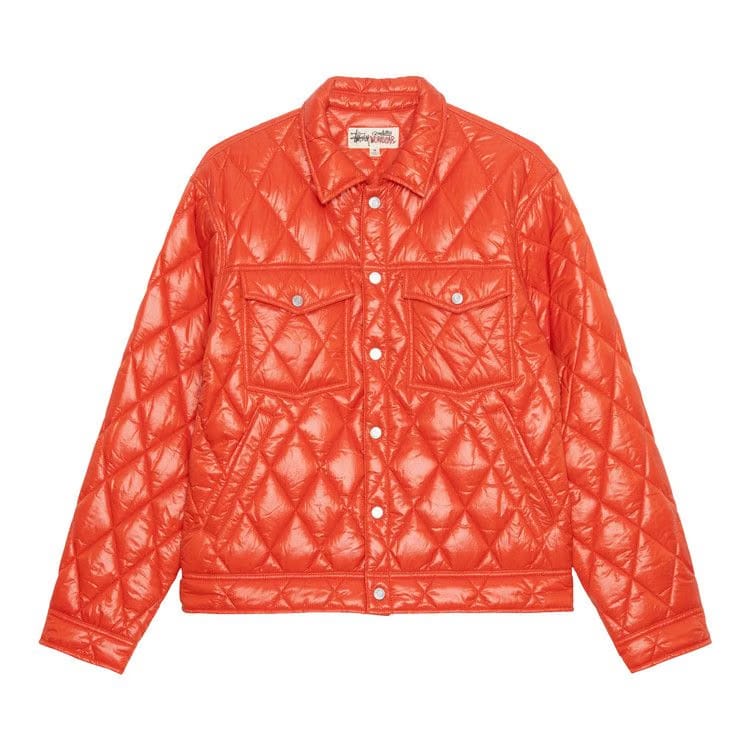 Stussy Ranch Jacket Quilted Nylon Persimmon
