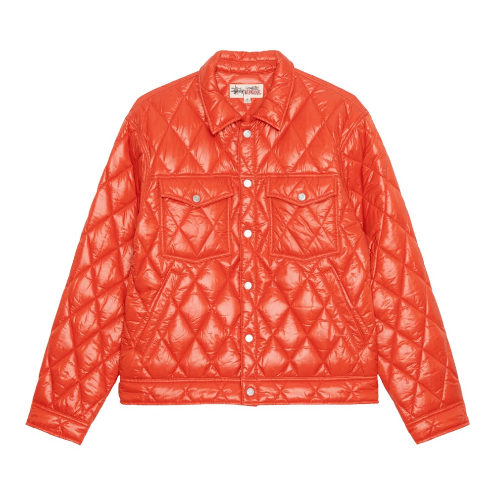 Stussy Ranch Jacket Quilted Nylon Persimmon