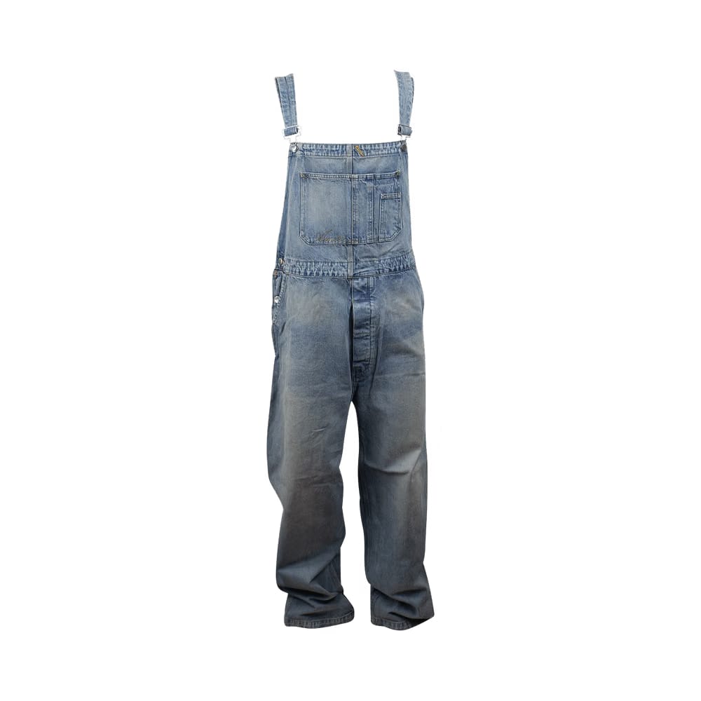Amiri Topstitch Overalls Blue