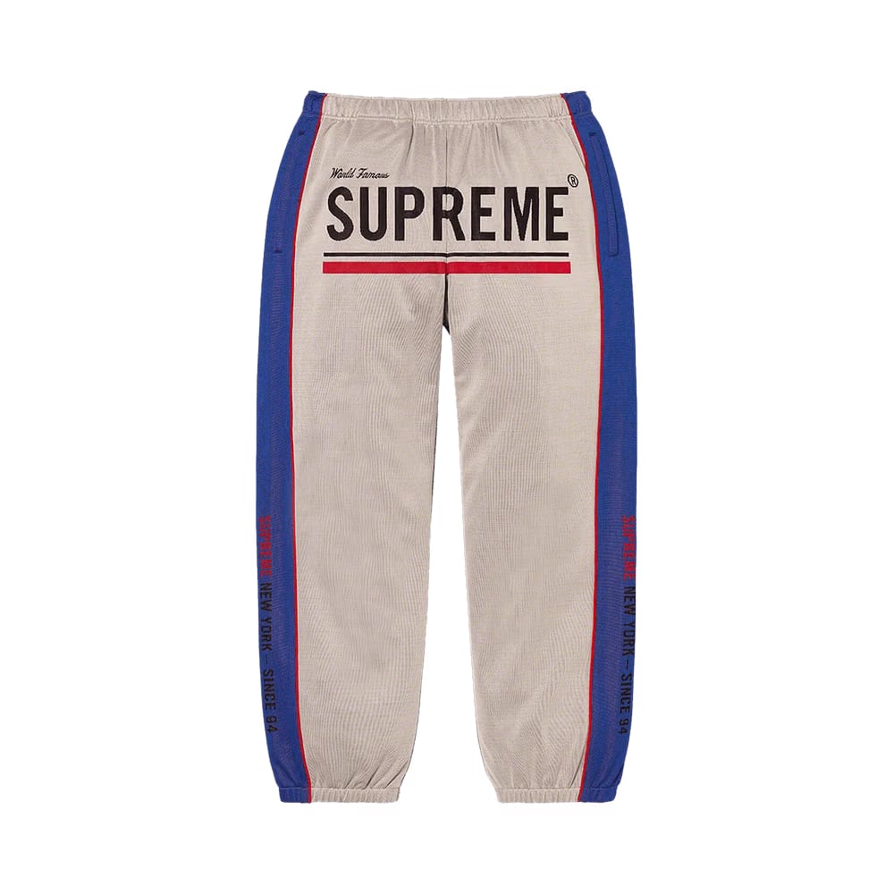 Supreme World Famous Jacquard Track Pant Stone