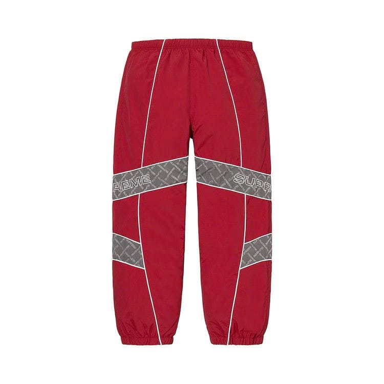 Supreme Jacquard Panel Track Pant Red