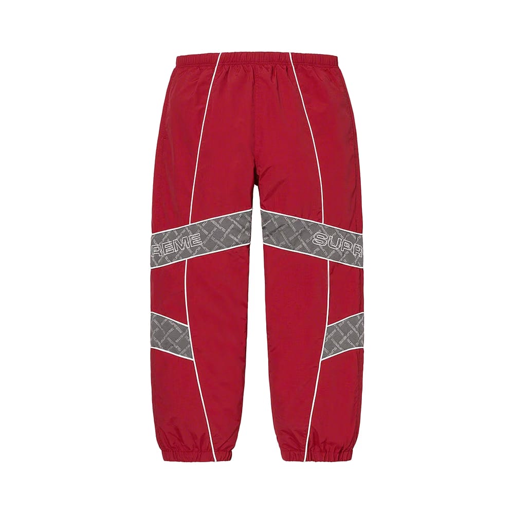 Supreme Jacquard Panel Track Pant Red
