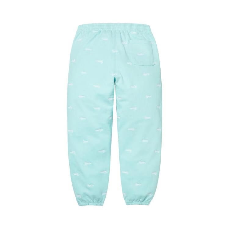 Supreme Repeat Script Sweatpant Aqua